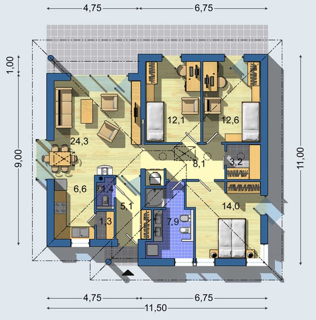 Bungalov 1173, fotka 5