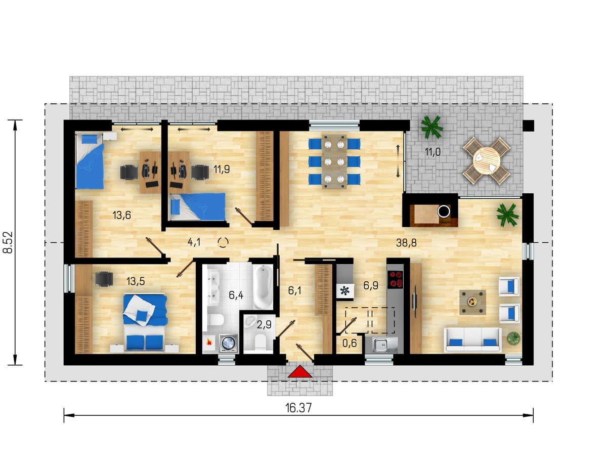 Bungalov Uno 2, fotka 8